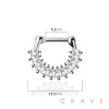 MULTI GEM CZ ARCH SEPTUM HINGED CLICKER